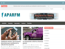 Tablet Screenshot of aparfm.com.ar